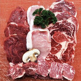 Plateau pierrade de viandes étrangères