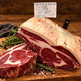CÔTE À L’OS BLONDE DE GALICE MATURÉE — La véritable Rubia Gallega (maturée minimum 30 jours)