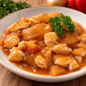 ÉMINCÉ DE DINDE SAUCE AIGRE-DOUCE (450 g)